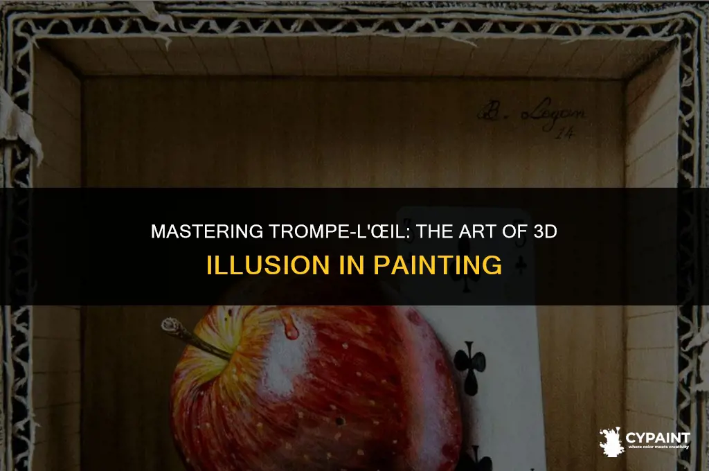 which painting technique creates the illusion of a 3d object