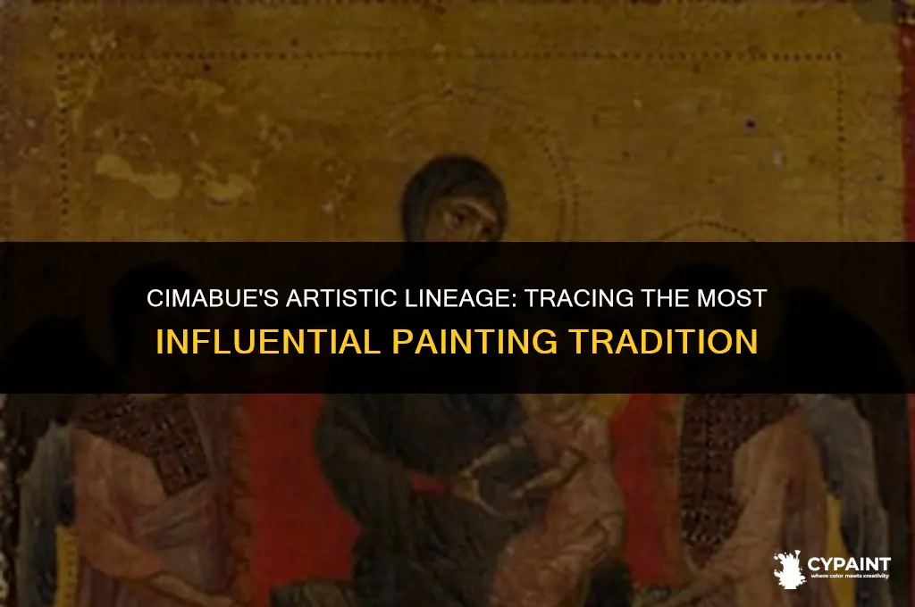 which painting tradition was the most important influence on cimabue