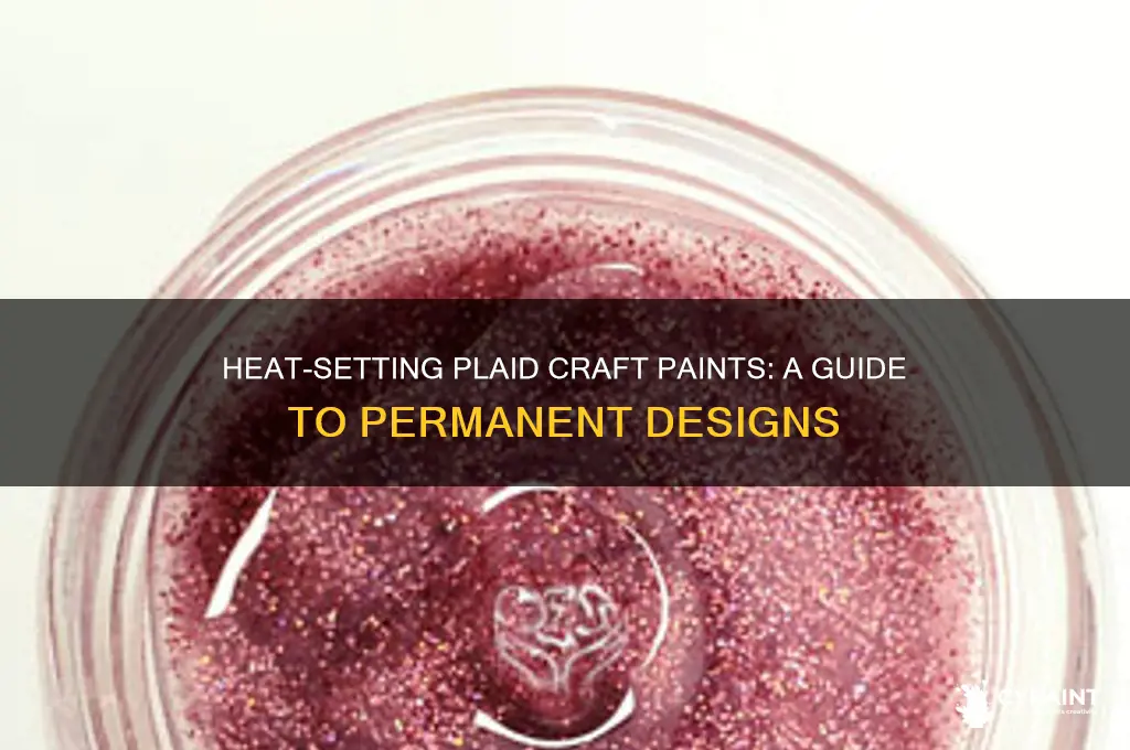 which plaid craft paints can be set with heat