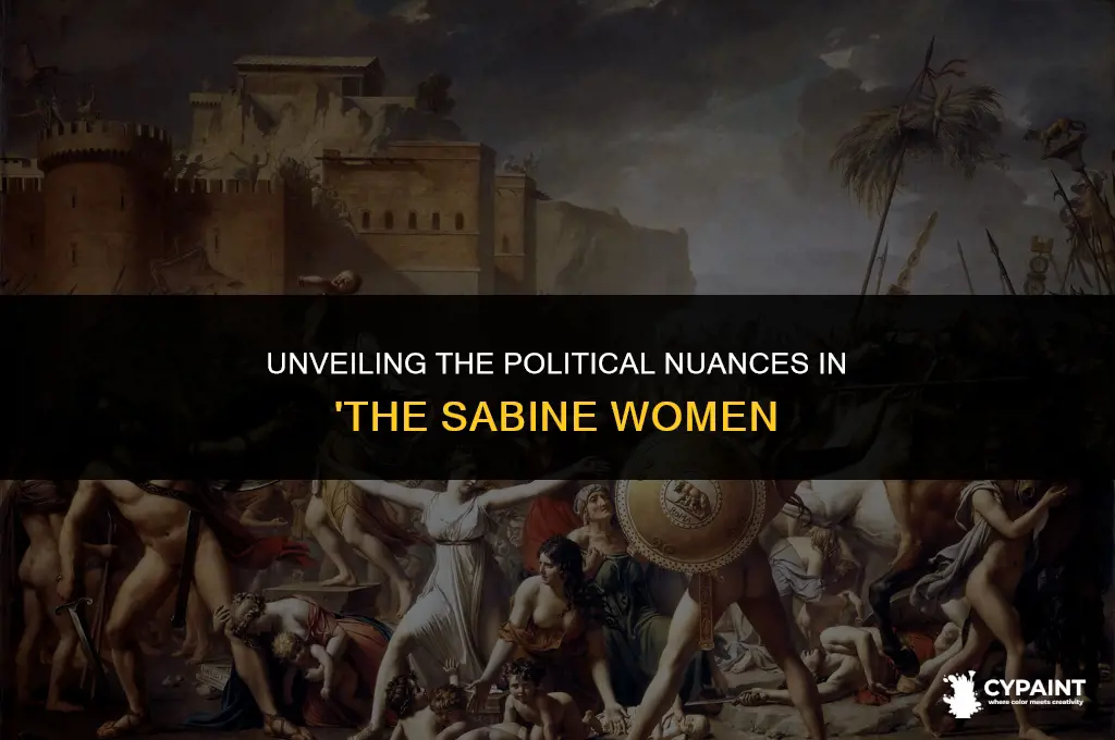 which political theme was communicated in the painting the sabine