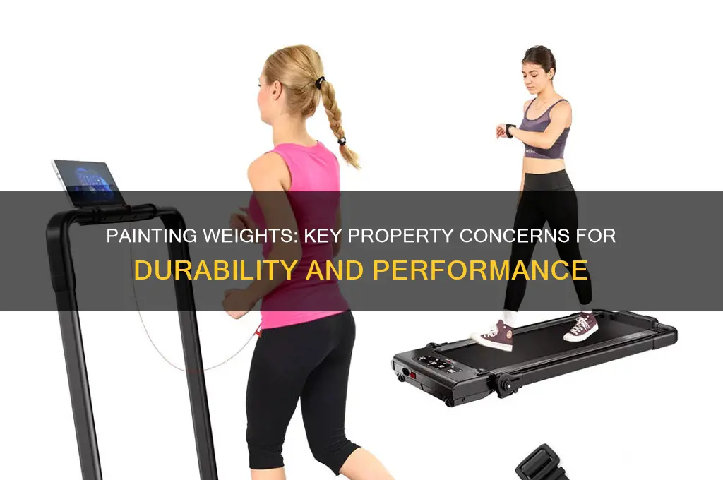 which property is of major concern when painting weights