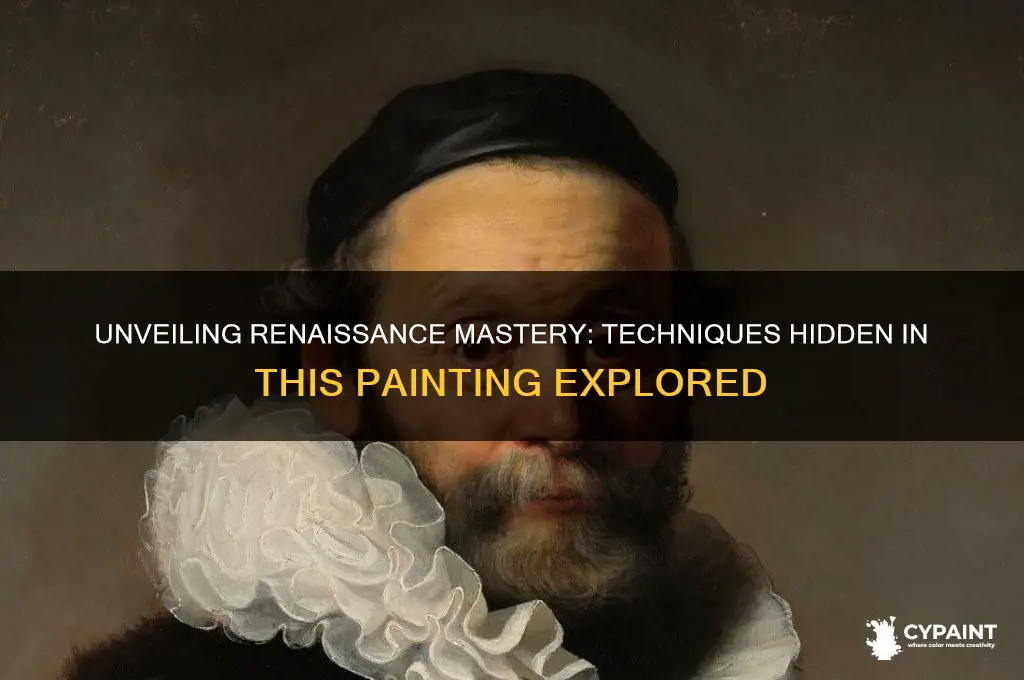 which renaissance artist techniques are featured in this painting