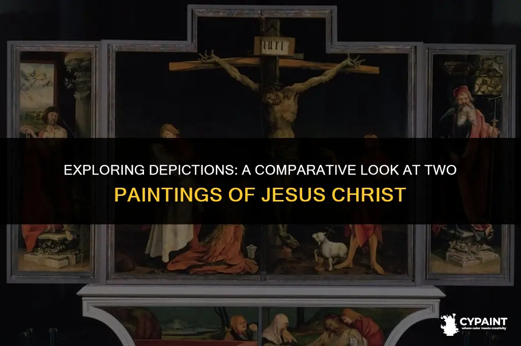 which sentence accurately describes these two paintings of jesus christ