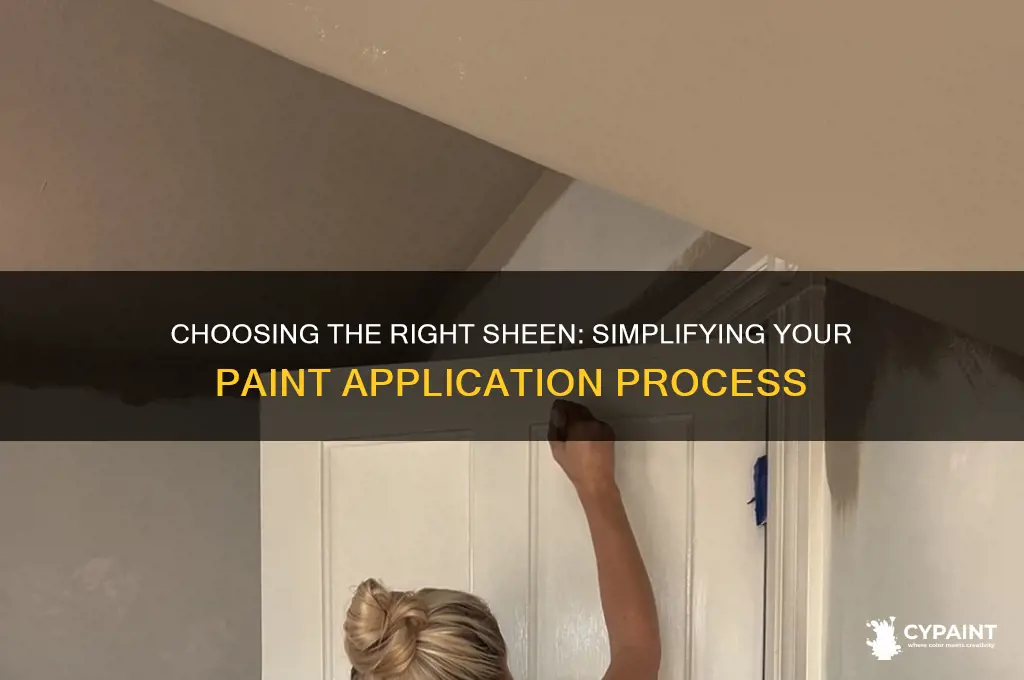 which sheen of paint is the easiest to apply