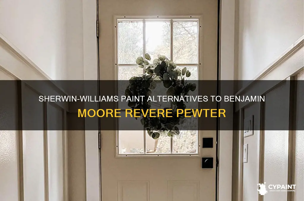 which sherwin williams paint matches benjamin moore revere pewter