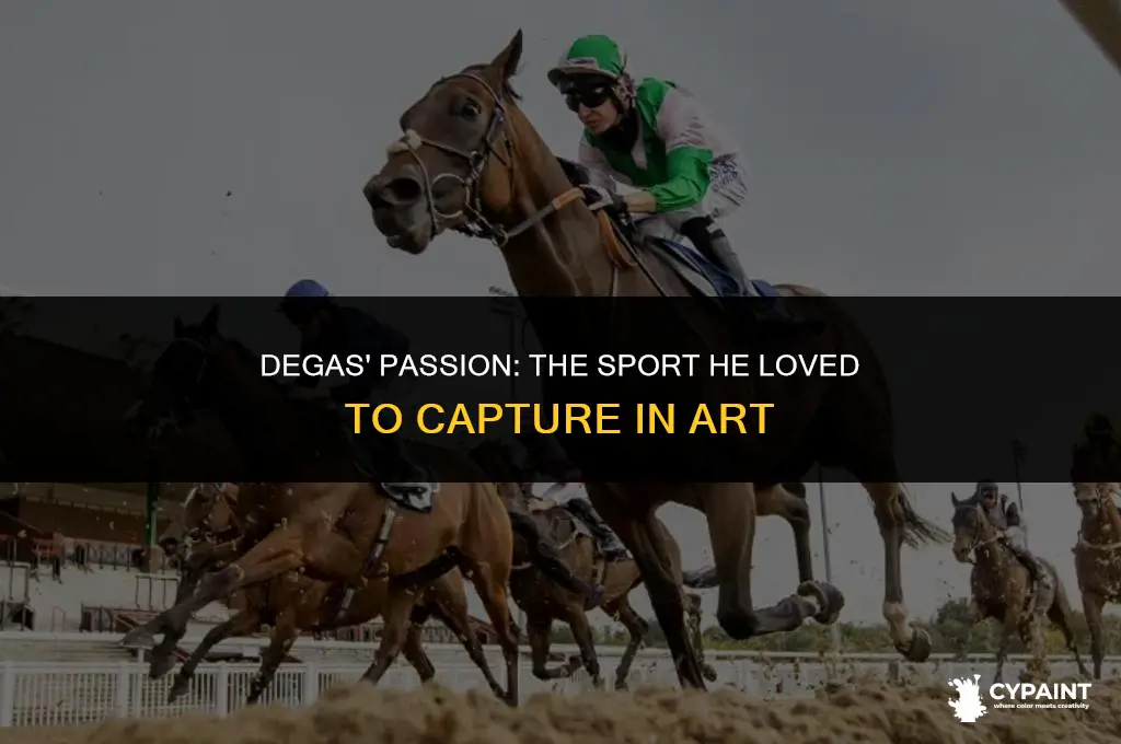 which sport was most frequently featured in edgar degas paintings