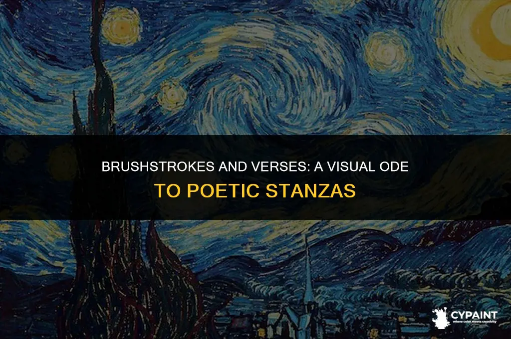 which stanzas of the poem are depicted in the painting