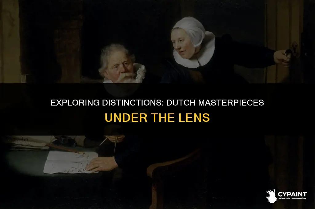which statement describes a difference between these paintings by dutch