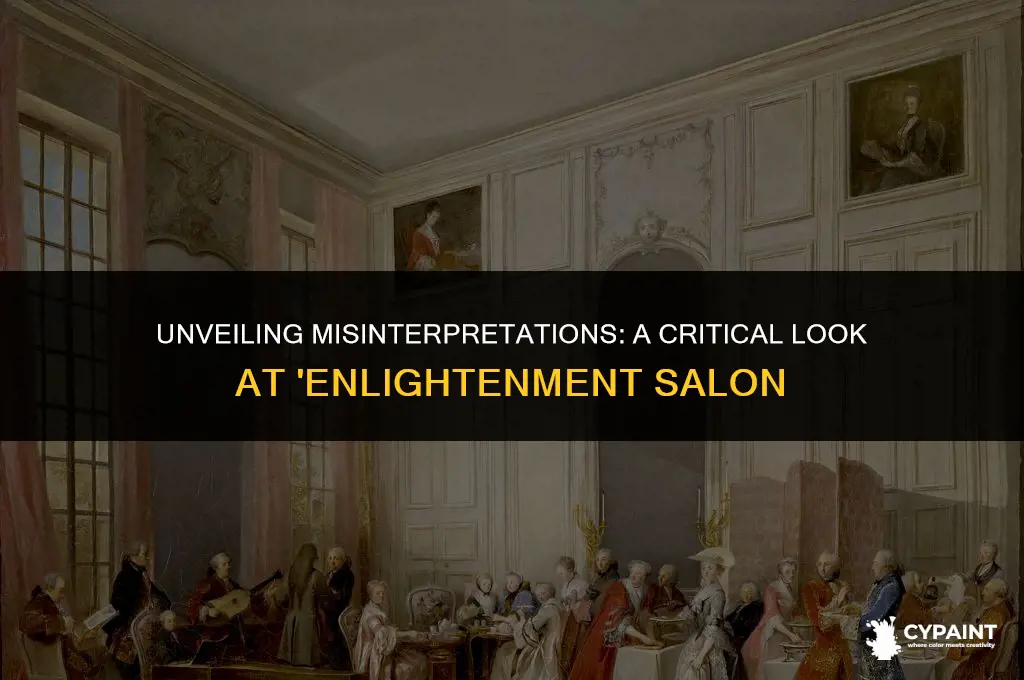 which statement is not reflected by the painting enlightenment salon