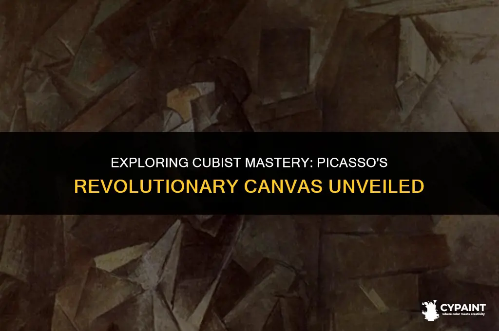 which statements describes cubist characteristics of paintings by pablo picasso