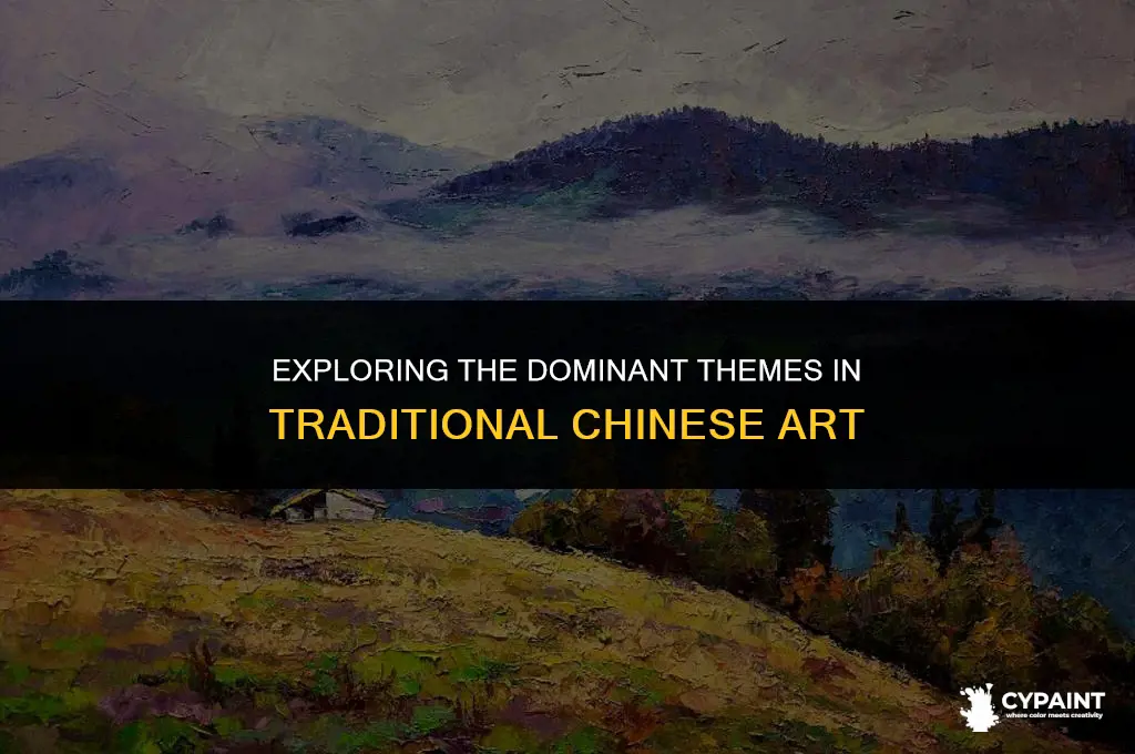 which subject matter is most common in traditional chinese painting
