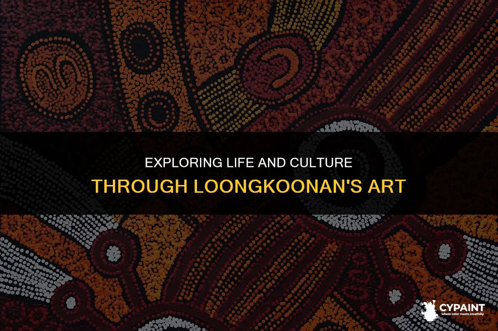 which subjects do the paintings of loongkoonan teach us about