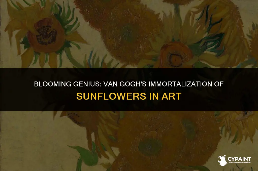 which type of flower is van gogh famous for painting