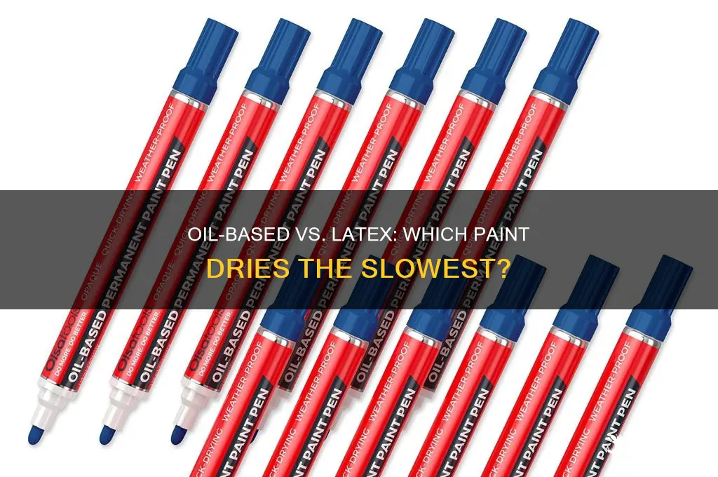 which type of paint takes the longest to dry