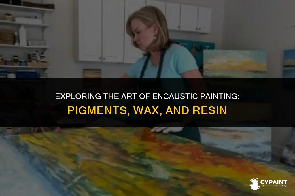which type of painting mixes pigments with wax and resin