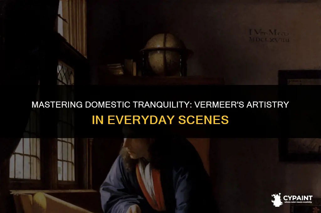 which type of scenes did johannes vermeer specialize in painting