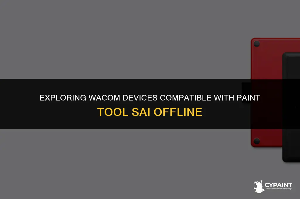 which wacom devices support paint tool sai without a computer