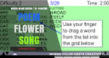 Painting, Poem, Flower, Song: Which Word Doesn't Belong?