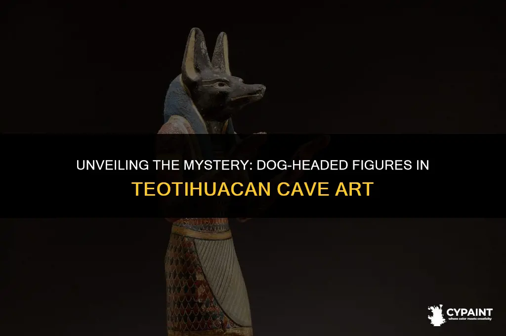 who are the dog-headed people in cave paintings in teoticahn