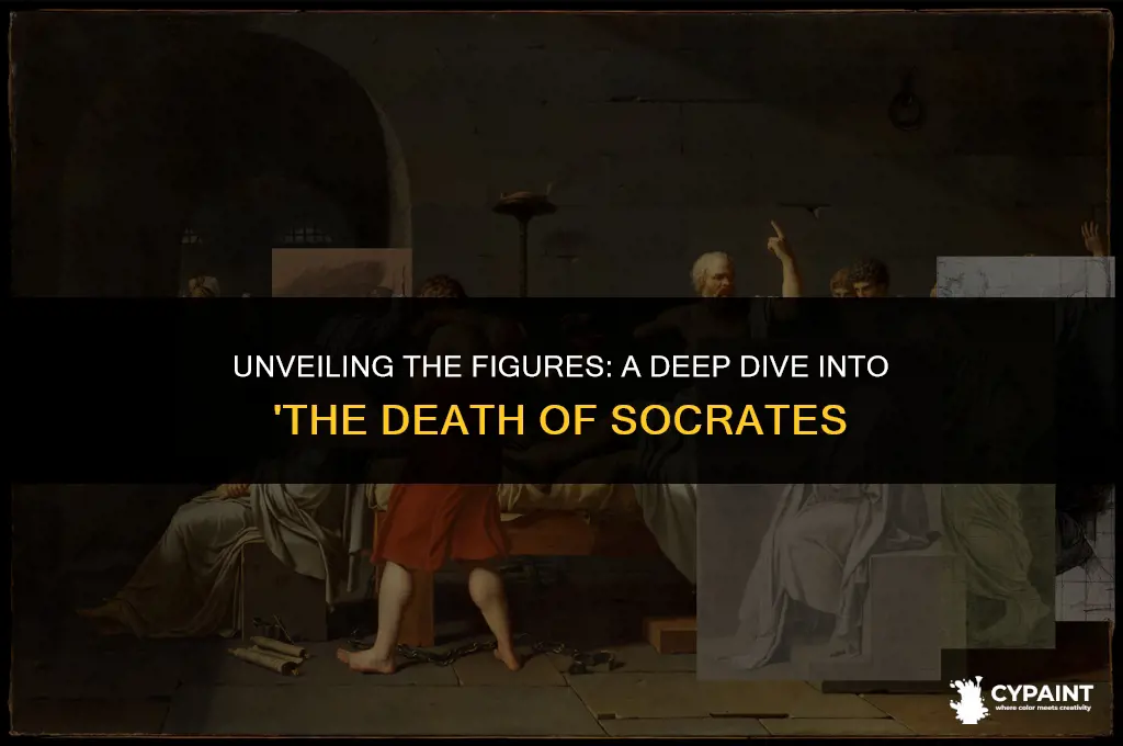 who are the people in the death of socrates painting