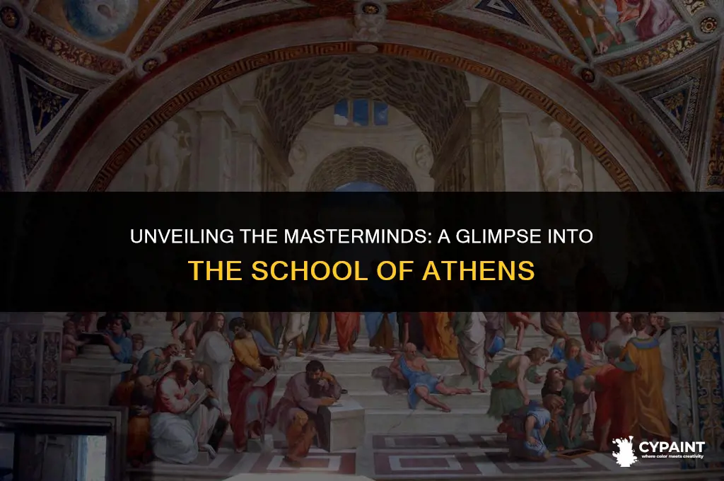 who are the people in the painting school of athens
