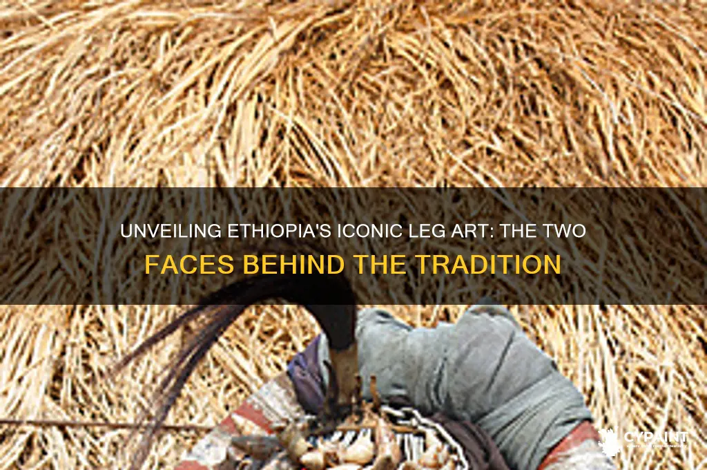 who are the two people in ethiopians leg painting