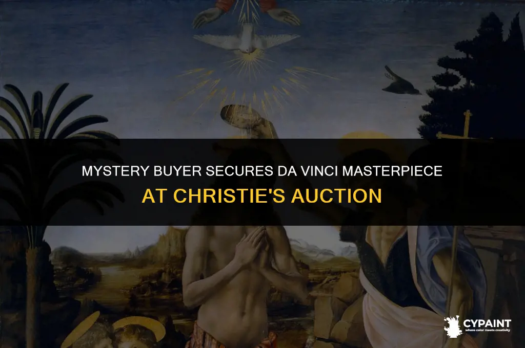 who bought the da vinci painting at christie