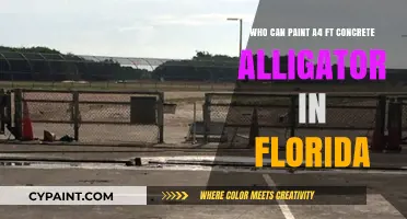 Painting Florida's Concrete Alligators: Who Crafts the A4-Sized Reptiles?