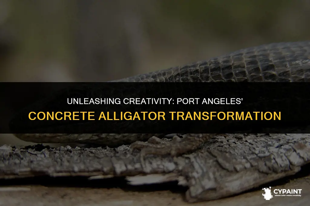 who can paint a4 ft concrete alligator in port angeles