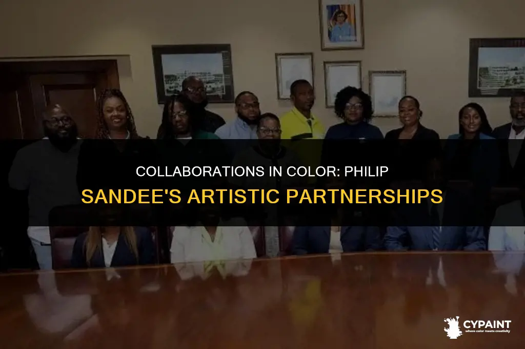 who did california artist philip sandee 1904-1995 paint with