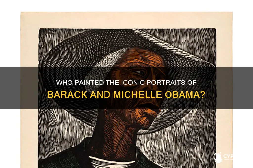who did the paintings of barack and michelle obama