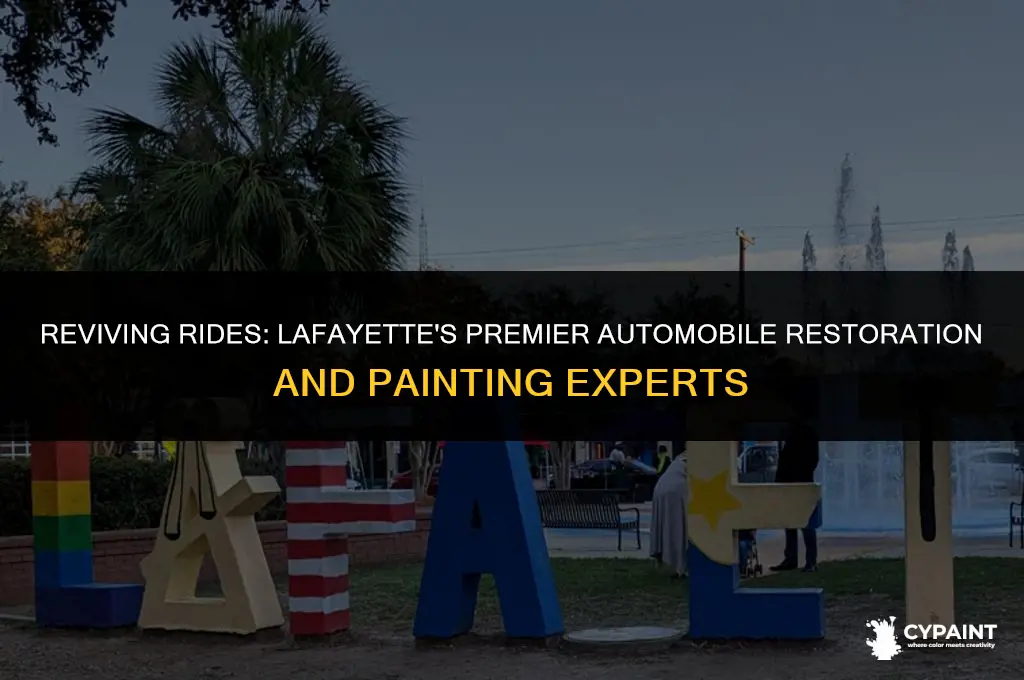 who does automobile restoration and painting in lafayette in area