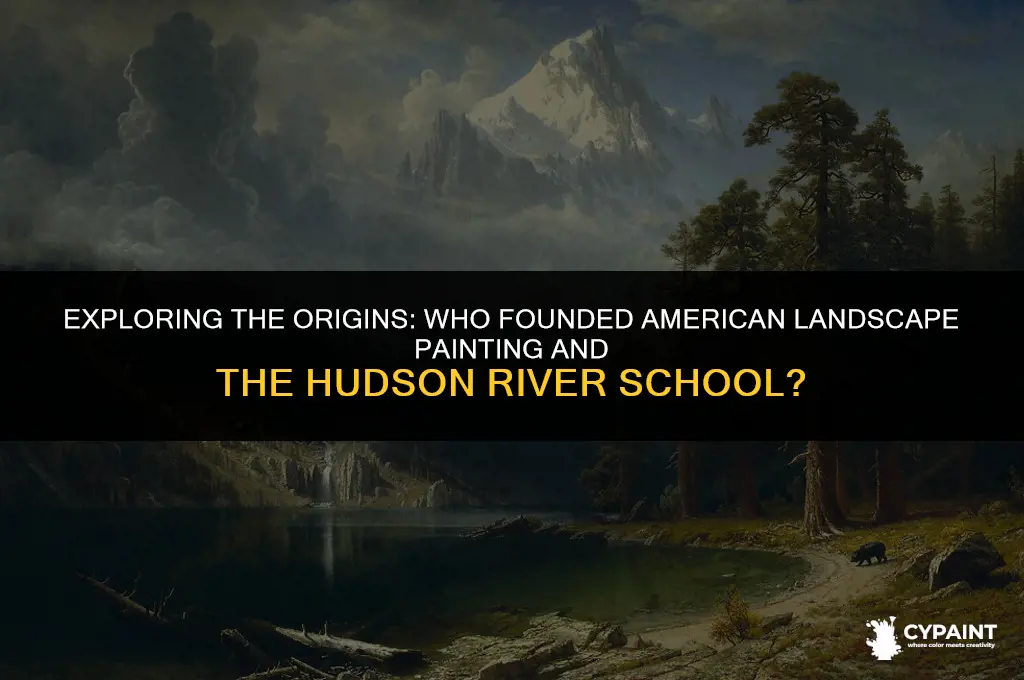 who founded american landscape painting and the hudson river school