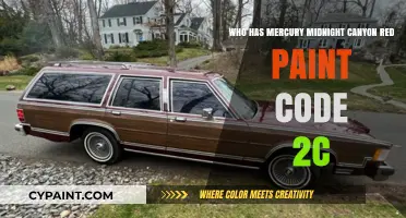 Mercury Midnight Canyon Red 2C Paint Code: Unveiling the Mystery