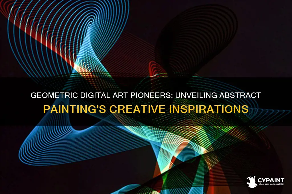 who inspired the famous abstract painting geometric digital art