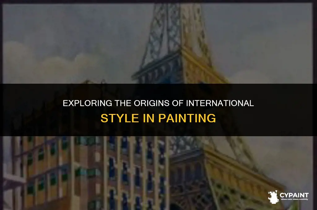 who is credited with inventing the international style in painting