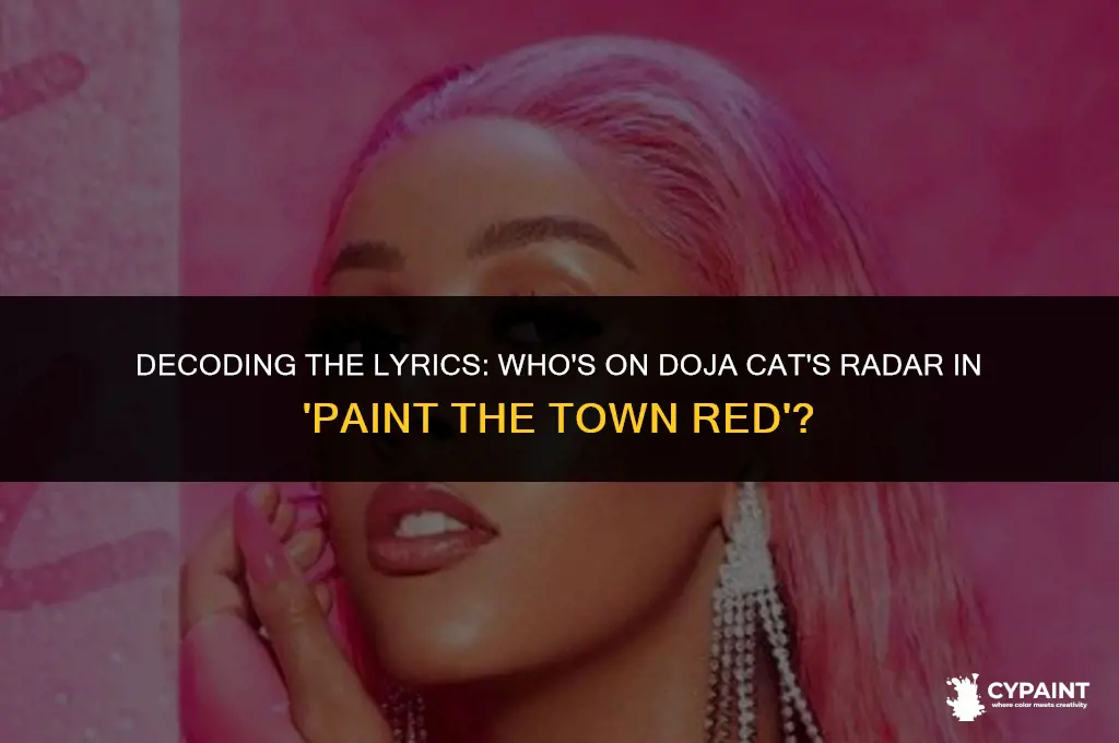 who is doja cat dissing in paint the town red