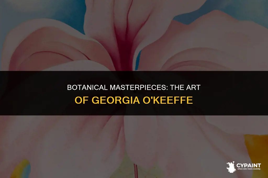 who is famous for painting huge close ups of flowers