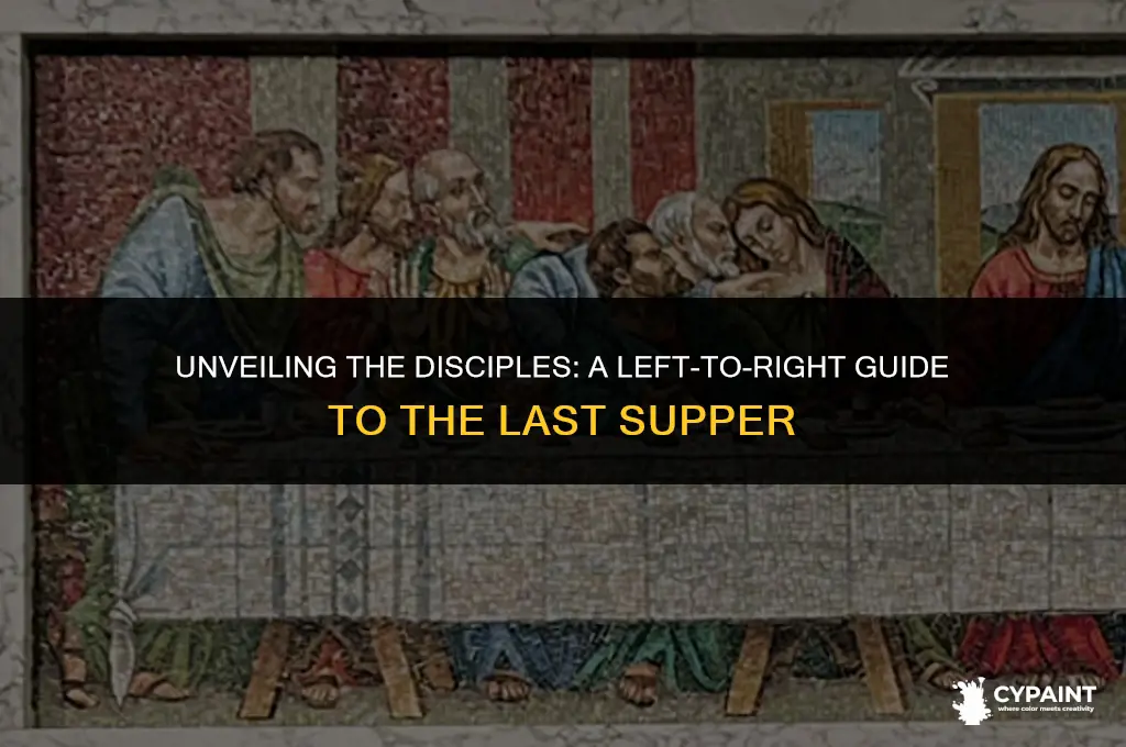 who is in the last supper painting left to right
