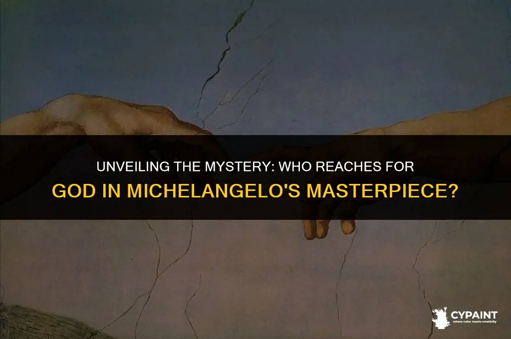 who is in the michaleangelo painting the hand of god