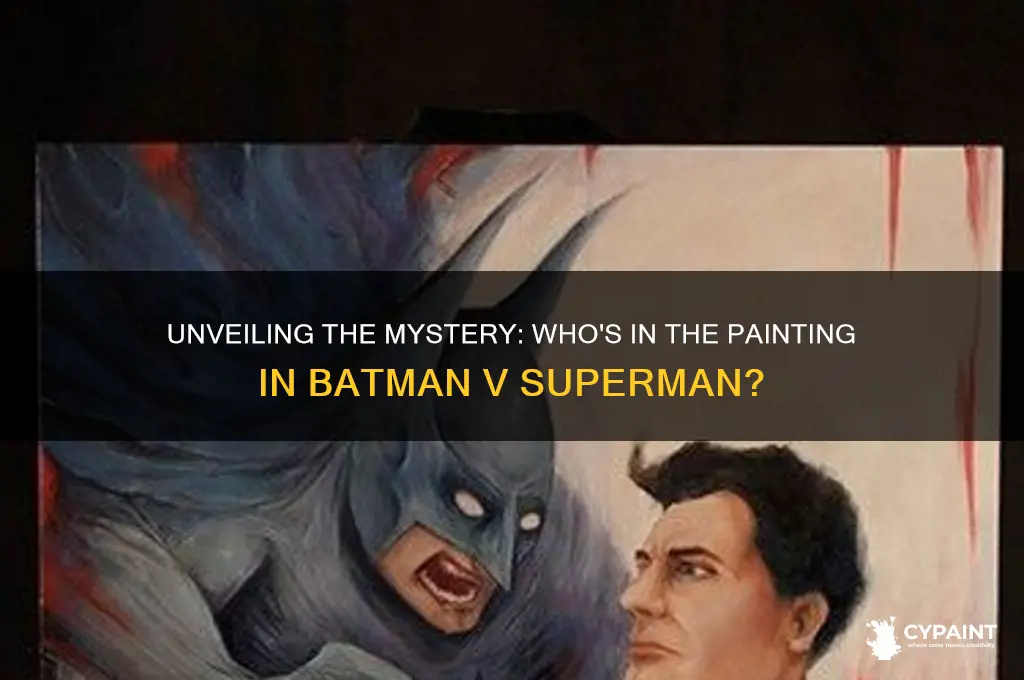 who is in the painting in batman vs superman