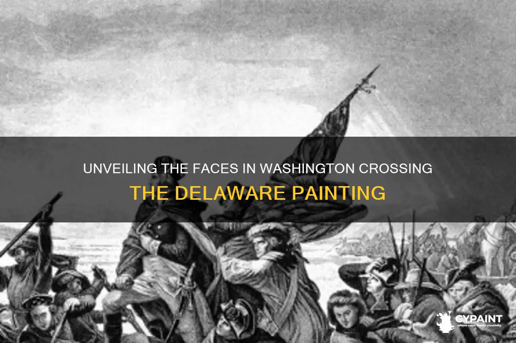 who is in the washington crossing the delaware painting