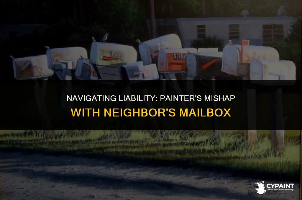 who is liable if my painter hits my neighbor