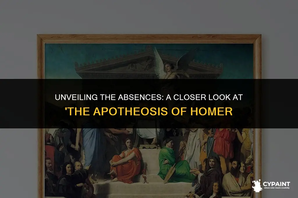 who is not in the painting the apotheosis of homer