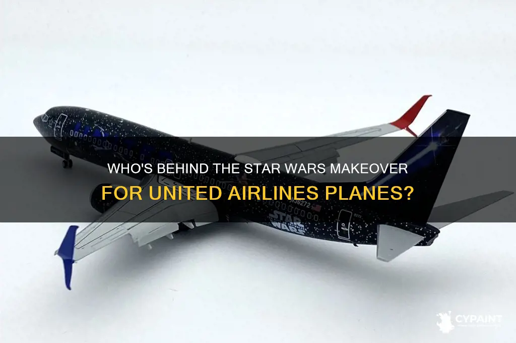 who is painting the united airlines planes starwars theme