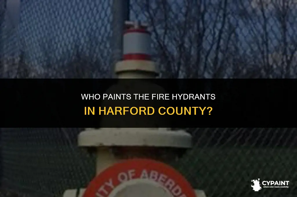 who is responsible for painting fire hydrants in harford ounty