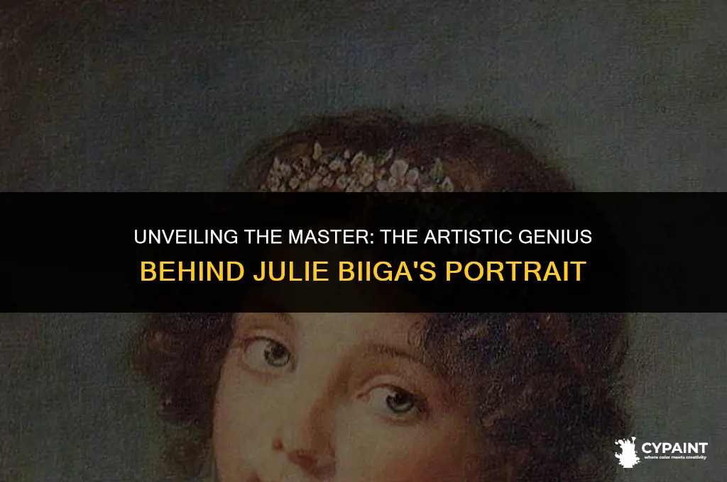 who is the artist of the painting above julie biiga