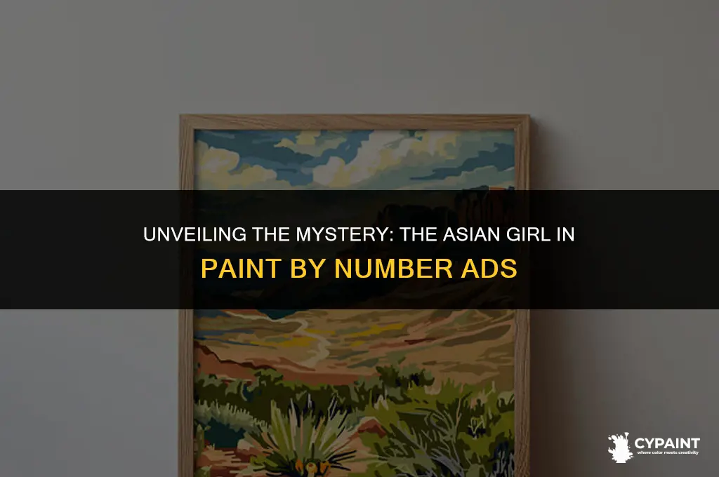 who is the asian girl in paint by number ad