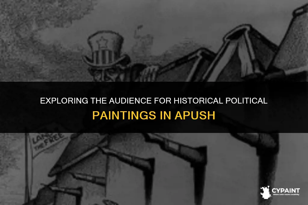 who is the audience for paintings of historical politics apush