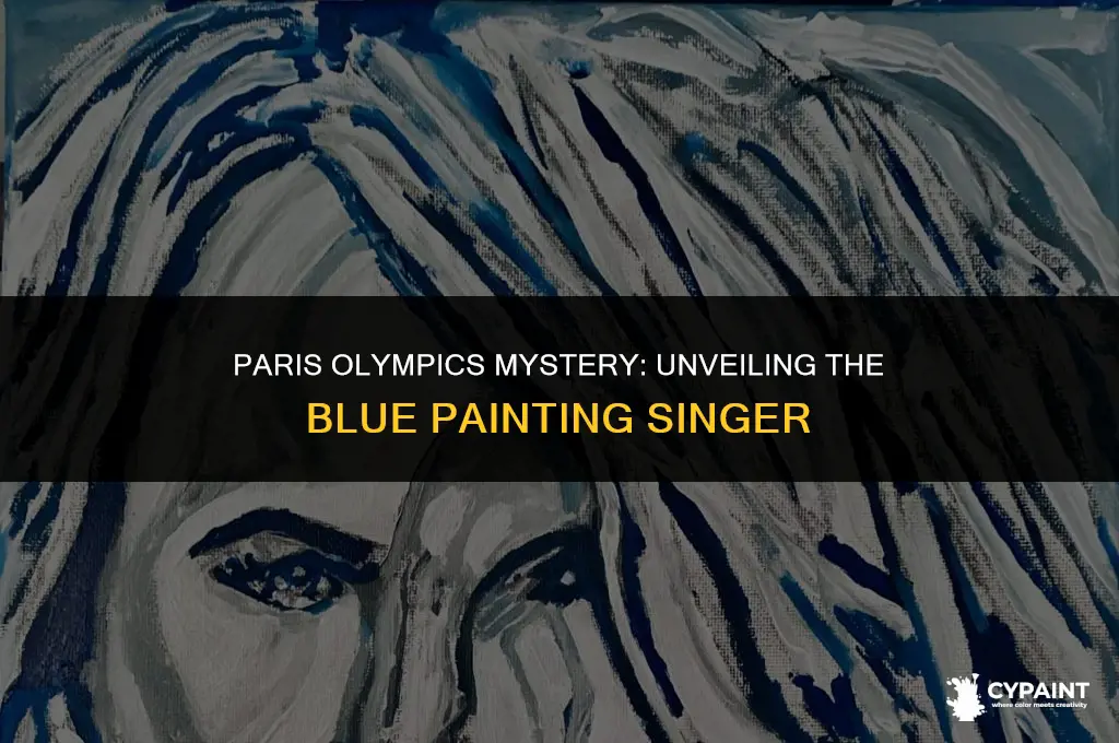 who is the blue painting singer in the paris olympics